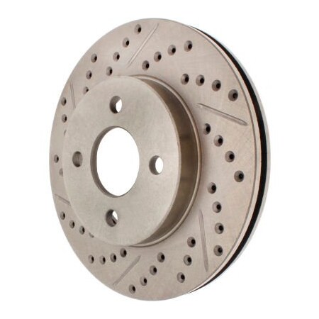 Centric StopTech Select Sport Drilled and Slotted Brake Rotor; Front Right, StopTech 227.62072R